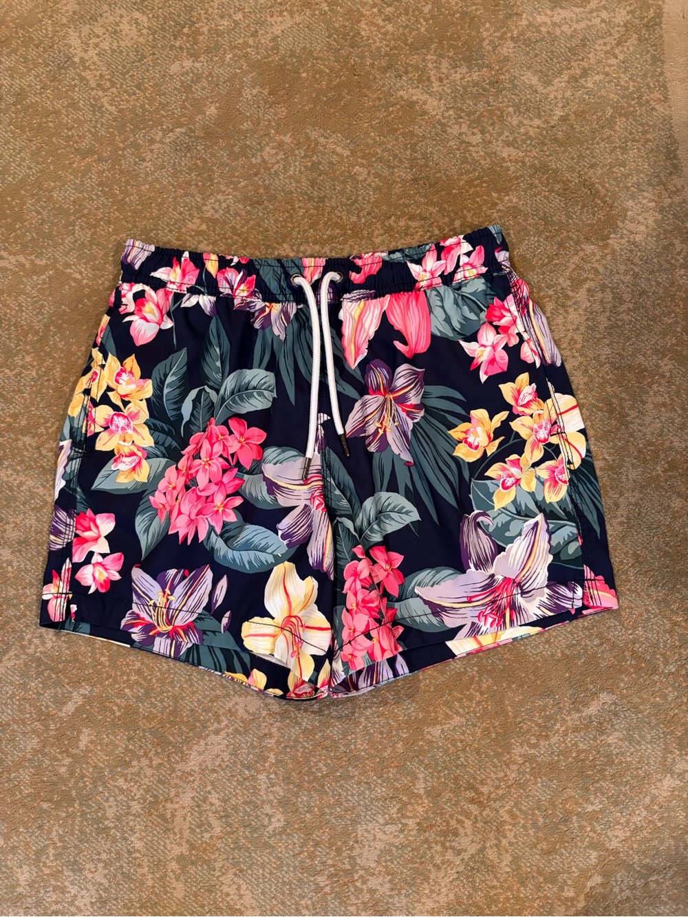 Abercrombie & Fitch Floral Swim Trunks Men’s Small Stretch Lined